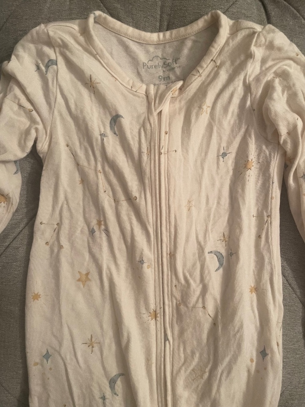 2-Piece Lot Carter's Purely Soft 9 Months Baby Sleeper Pajamas